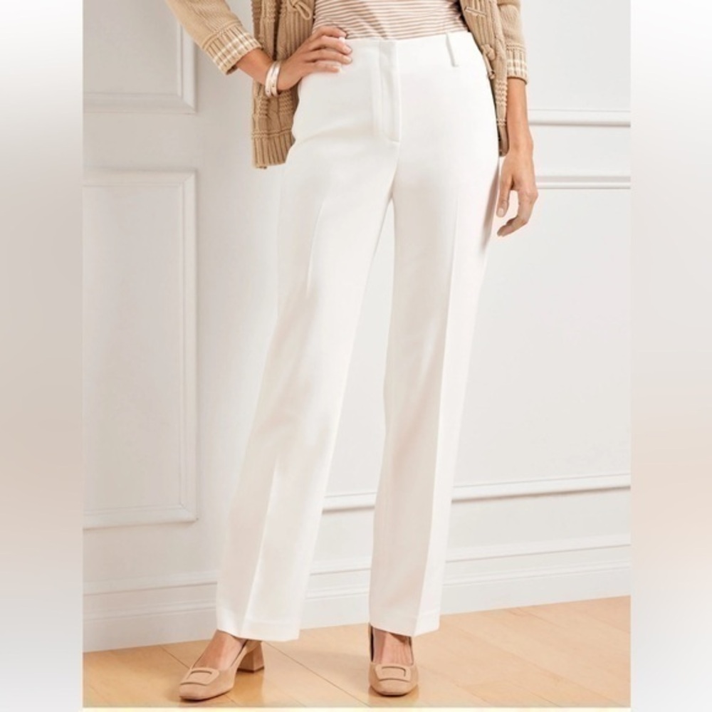 Talbots signature cream neutral pants size 6